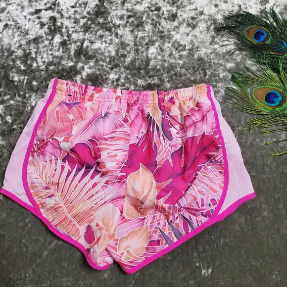 Nike Dri-Fit Floral Pink Athletic Shorts - Picture 5 of 6